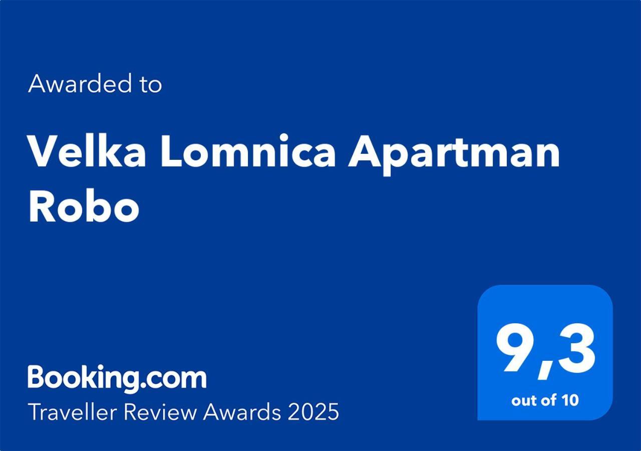 Velka Lomnica Apartman Robo Esterno foto