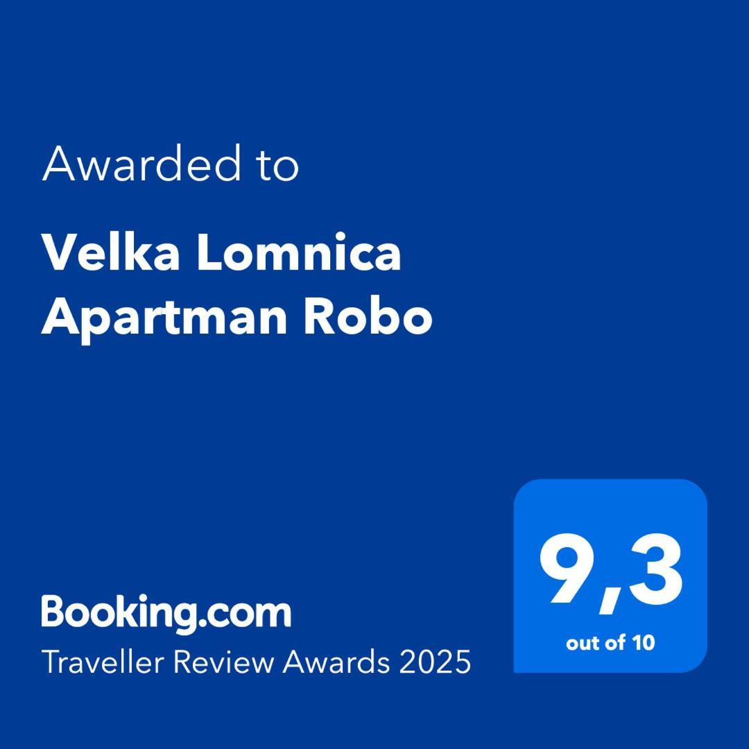 Velka Lomnica Apartman Robo Esterno foto